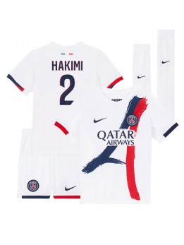 Paris Saint-Germain Achraf Hakimi #2 Replika Borta Kläder Barn 2024-25 Kortärmad (+ byxor)